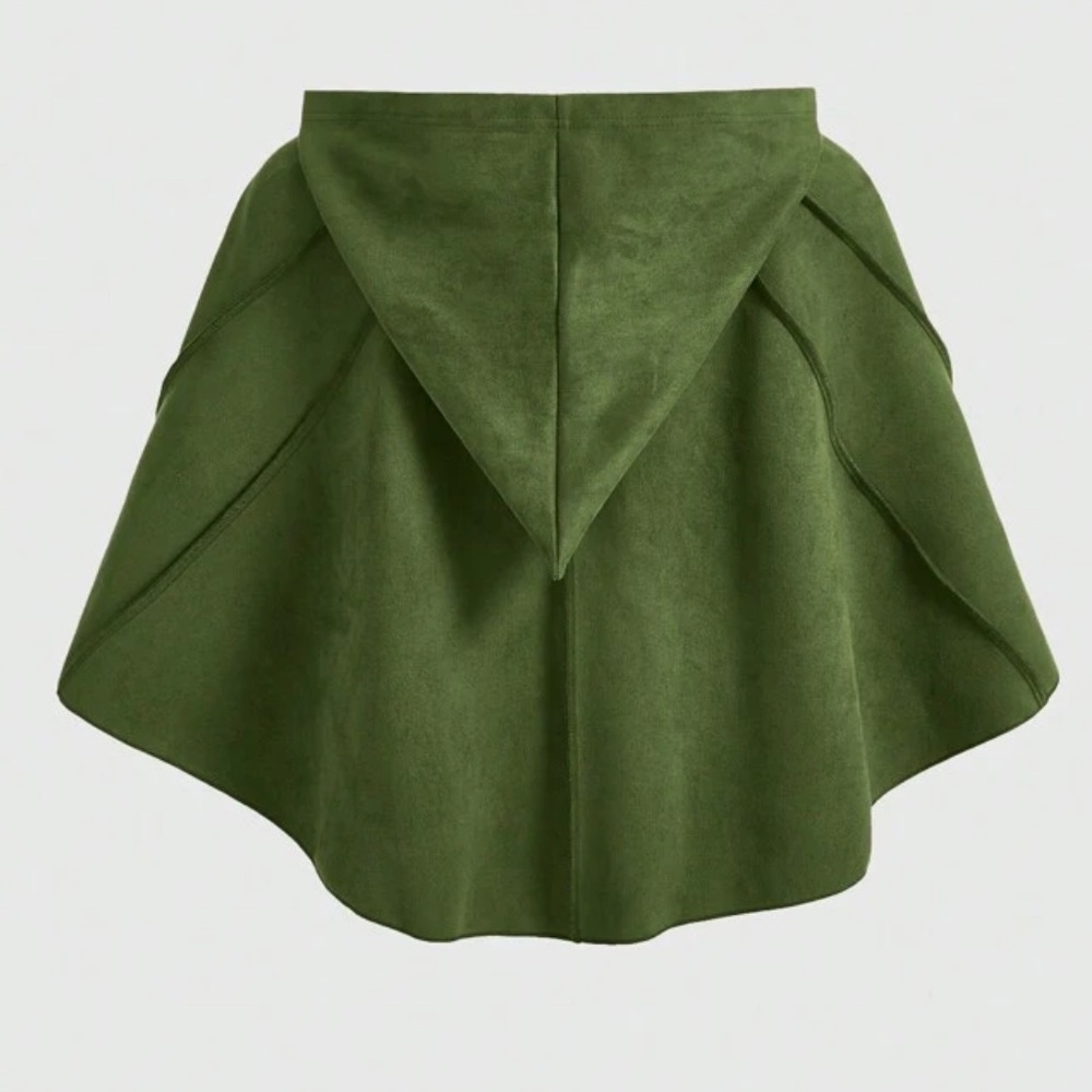 Green Hooded Cape - Picture 2 of 8